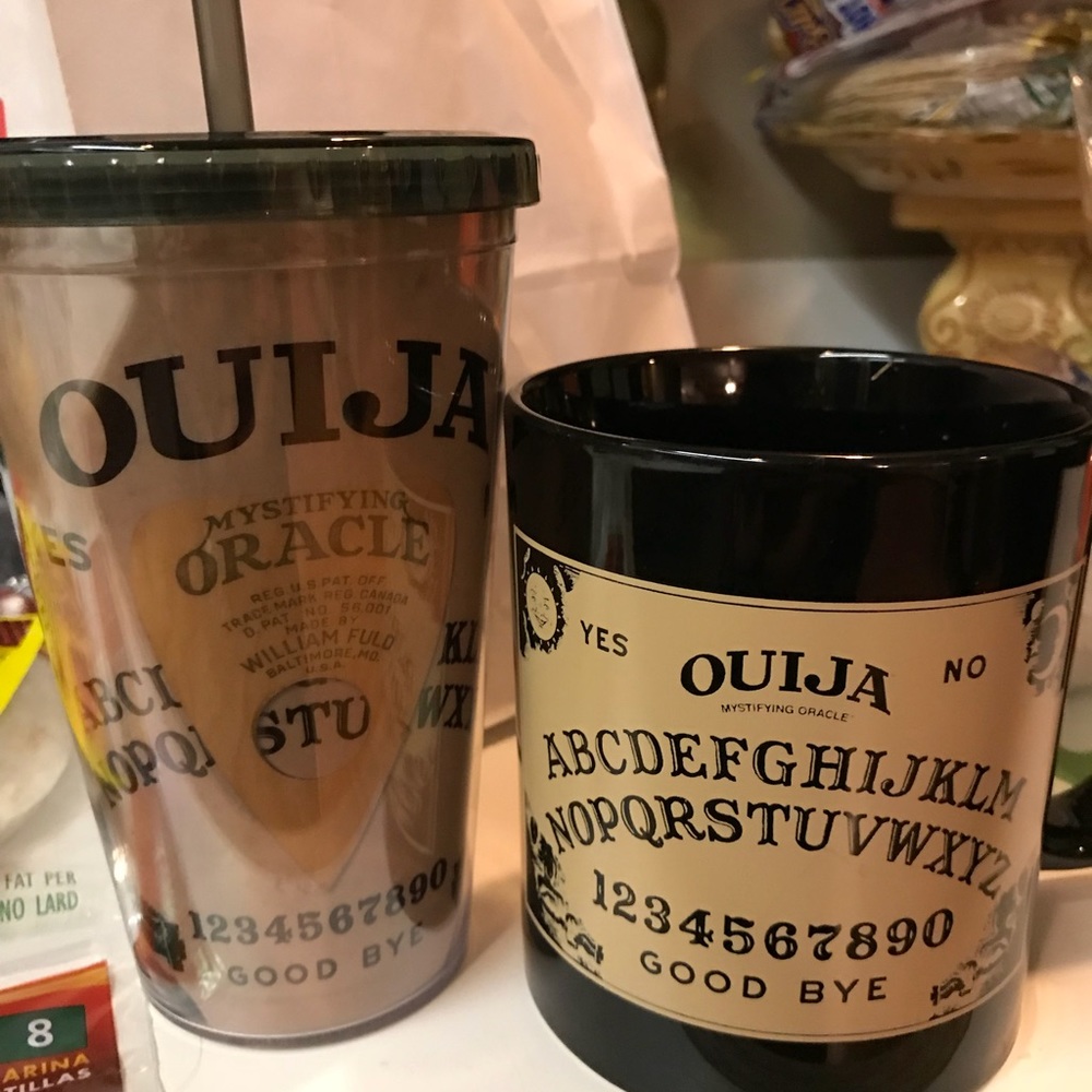 Ouija board travel cup and mug
